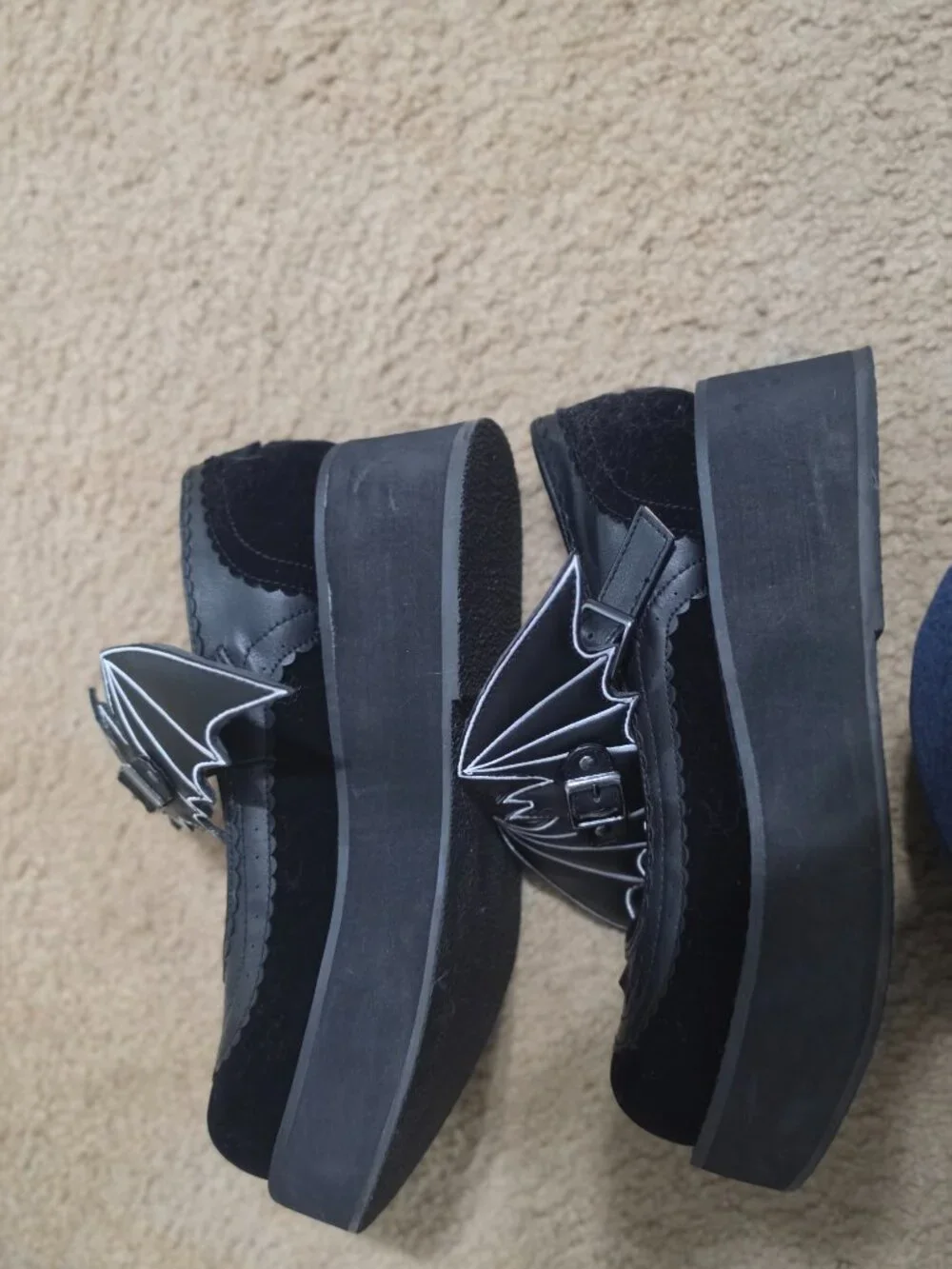 Demonia Bat Platform Mary Janes - Picture 5 of 10